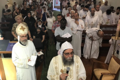 HG Bishop Estafanous Liturgy at St. Philopateer Coptic Orthodox Church - Melton